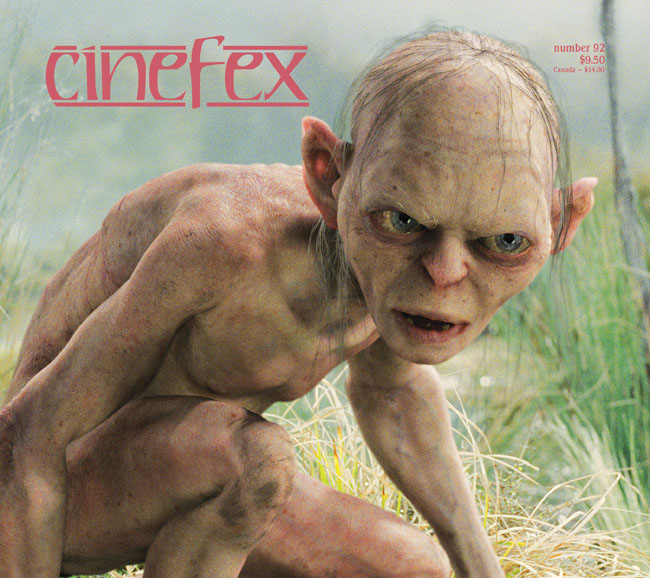CINEFEX magazine side cover Issue 92 January/February/March 2003