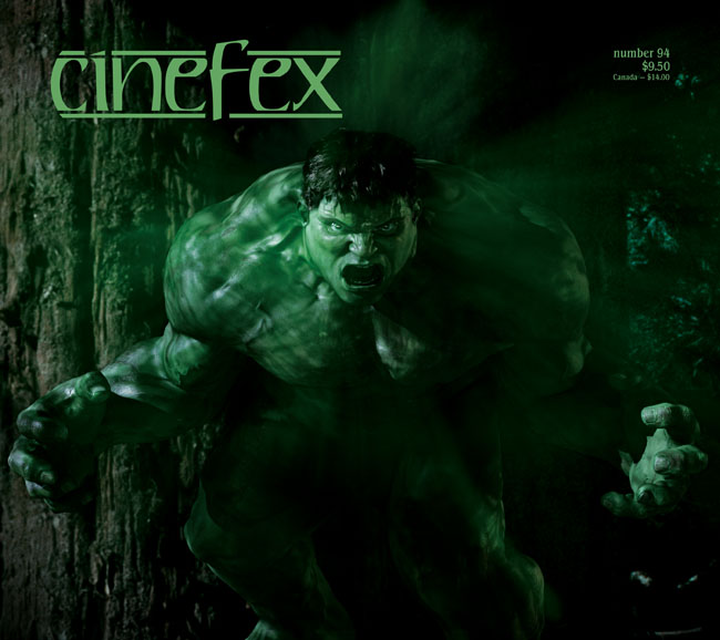 CINEFEX magazine side cover Issue 94 July/August/September 2003