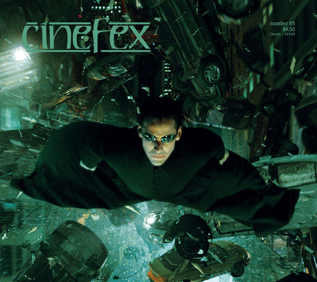 CINEFEX magazine side cover Issue 95 October/November/December 2003