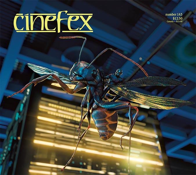 CINEFEX magazine side cover Issue 143 Fall 2015