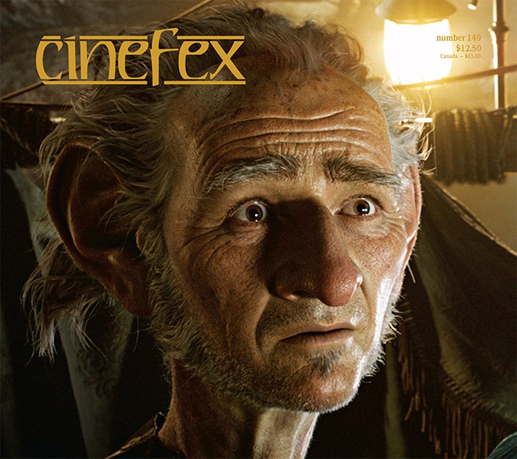 CINEFEX magazine side cover Issue 149 October/November 2016