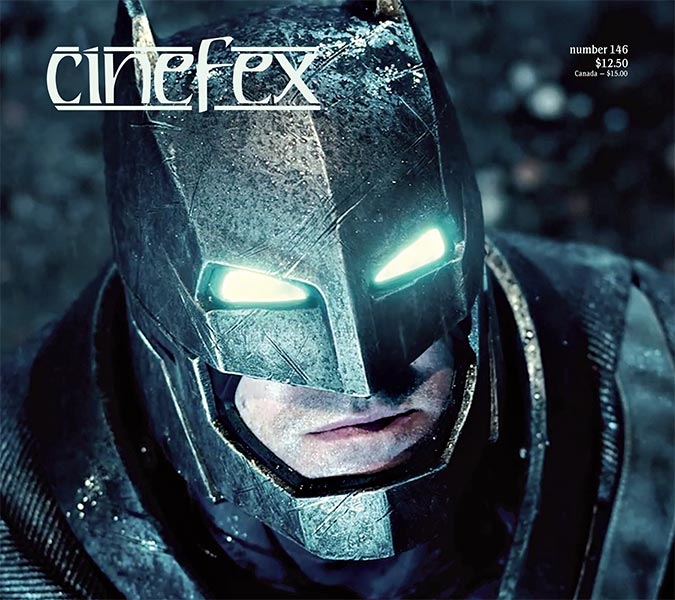 CINEFEX magazine side cover Issue 146 April/May 2016