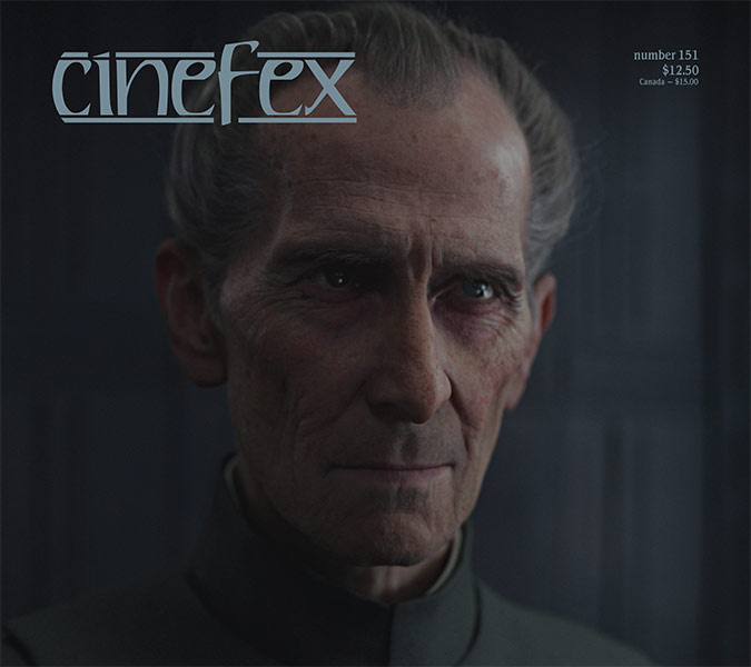 CINEFEX magazine side cover Issue 151 February/March 2017