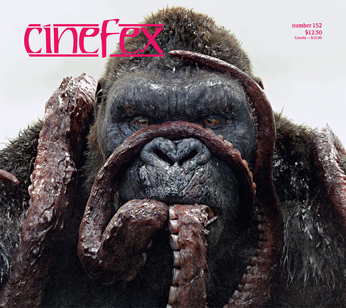 CINEFEX magazine side cover Issue 152 April/May 2017