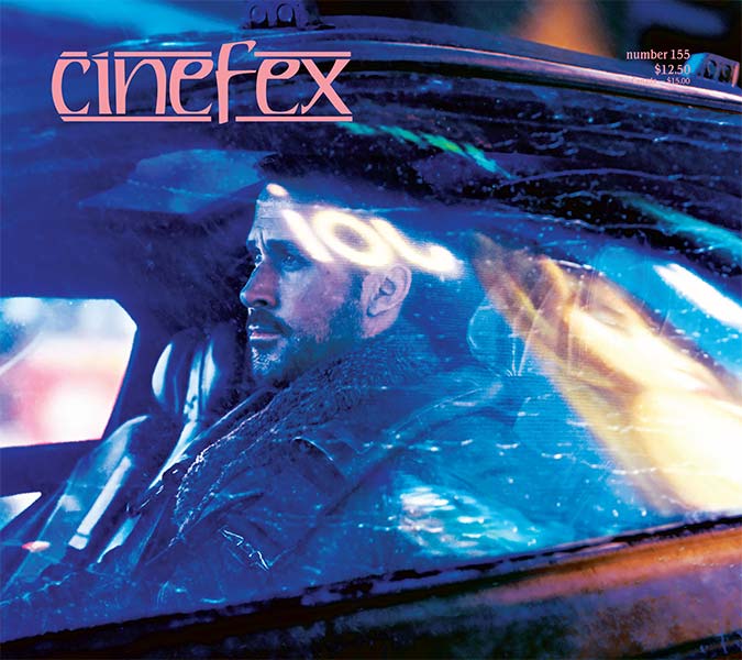 CINEFEX magazine side cover Issue 155  October 2017