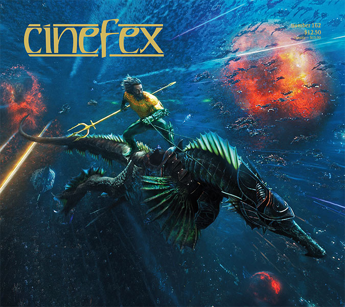 CINEFEX magazine side cover Issue 162  December 2018