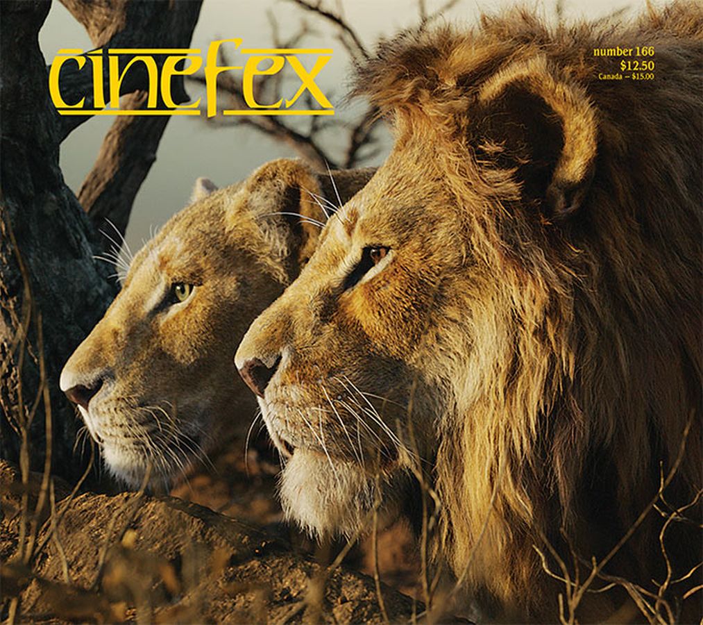 CINEFEX magazine side cover Issue 166  August 2019