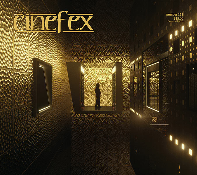 CINEFEX magazine side cover Issue 171  June 2020