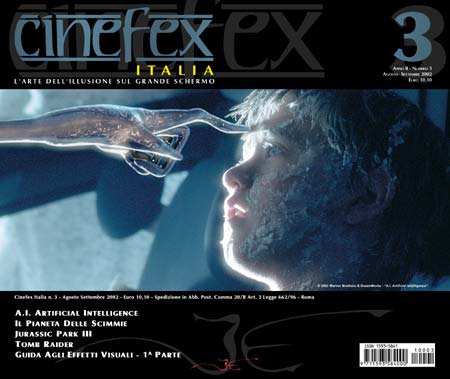 CINEVFX magazine side cover Issue 3  2002