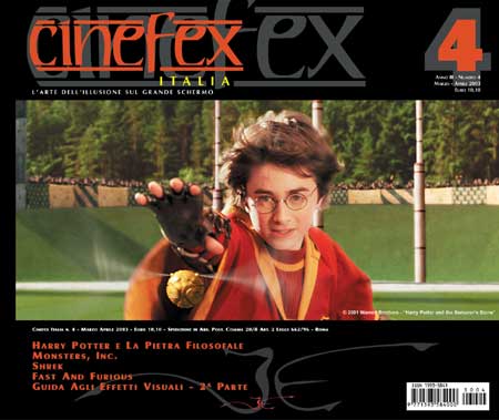 CINEVFX magazine side cover Issue 4  2002