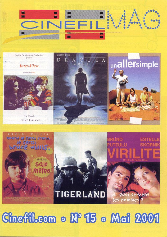 CINEFIL magazine side cover Issue 15 May 2001