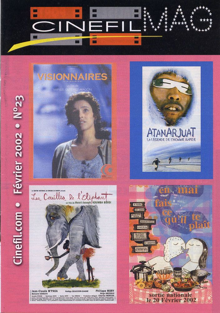 CINEFIL magazine side cover Issue 23 February 2002