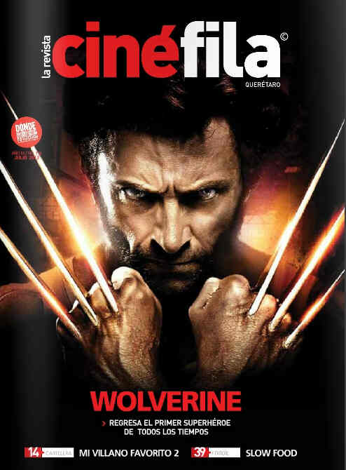 CINEFILA magazine side cover Issue 116 July 2013