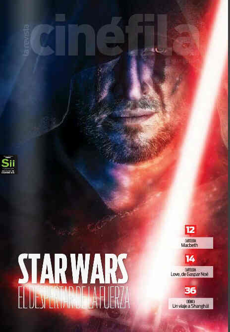 CINEFILA magazine side cover Issue 145 December 2015