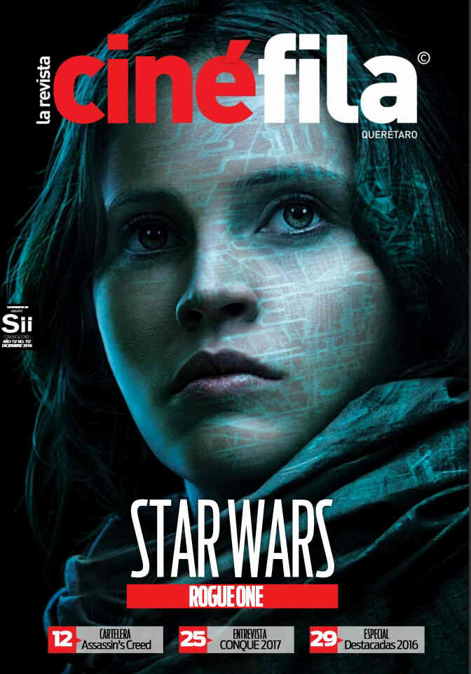 CINEFILA magazine side cover Issue 157  December 2016