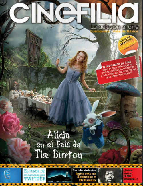 CINEFILIA magazine side cover March 2010