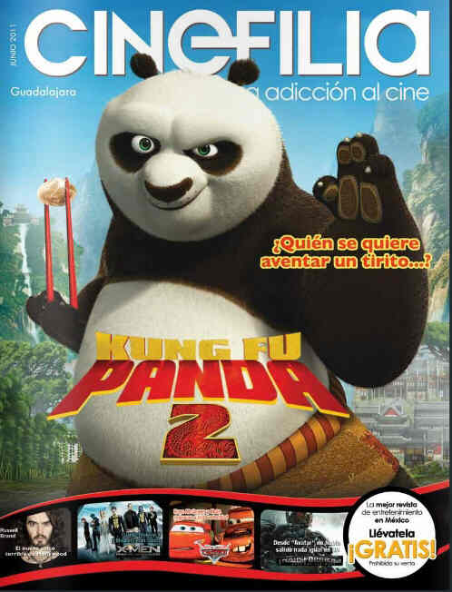 CINEFILIA magazine side cover June 2011
