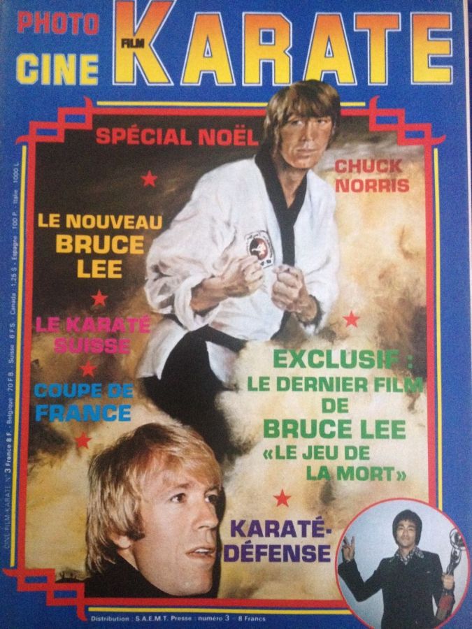 CINE FILM KARATE magazine side cover Issue 3  1976