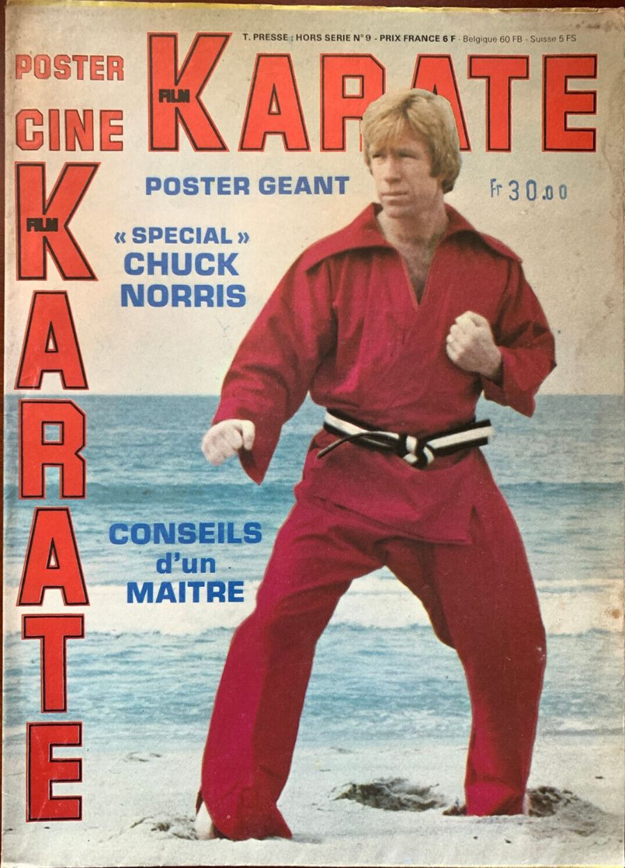 CINE FILM KARATE magazine side cover Issue 9   1976
