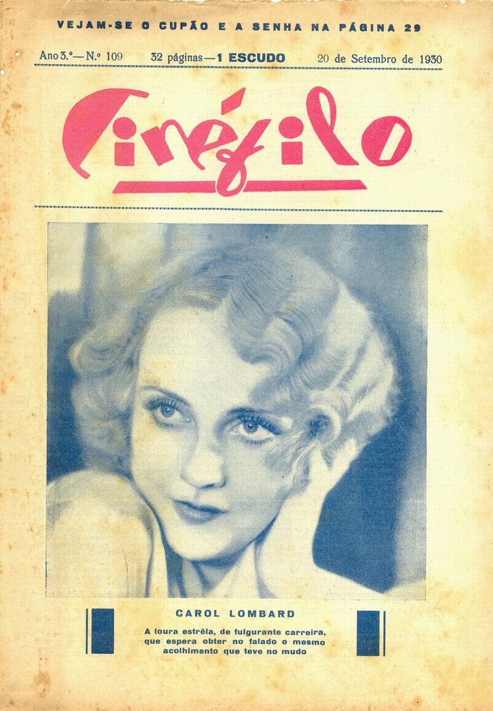 CINEFILO magazine side cover Issue 109 20 September 1930