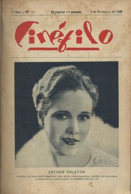 CINEFILO magazine side cover Issue 12 3 November 1928