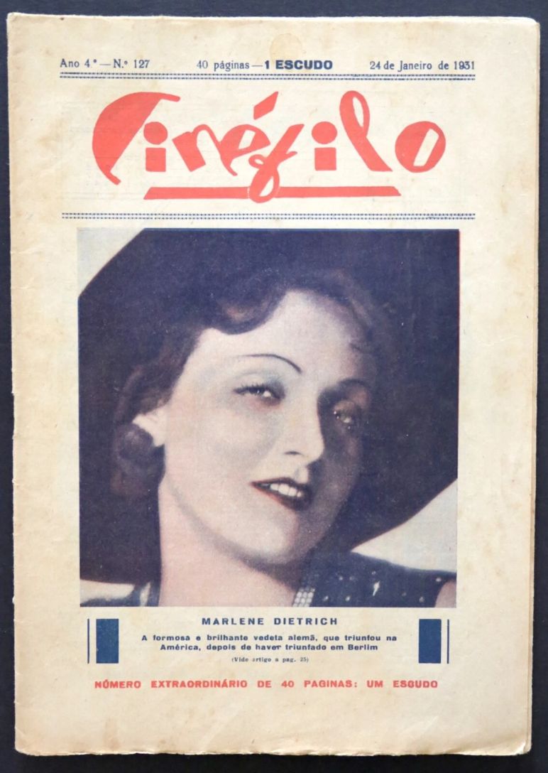 CINEFILO magazine side cover Issue 127 24 January 1931