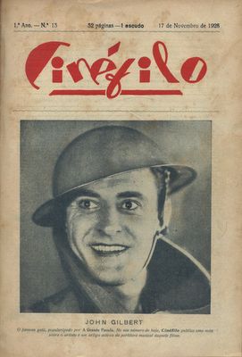 CINEFILO magazine side cover Issue 13 17 November 1928