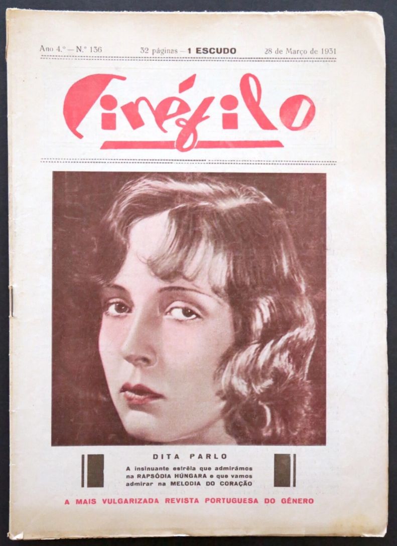 CINEFILO magazine side cover Issue 136 28 March 1931