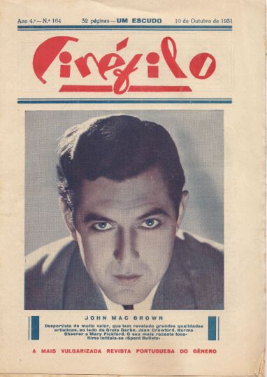 CINEFILO magazine side cover Issue 164 10 October 1931