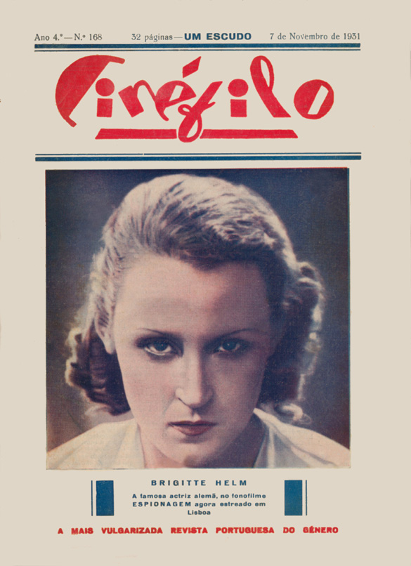 CINEFILO magazine side cover Issue 168 7 November 1931