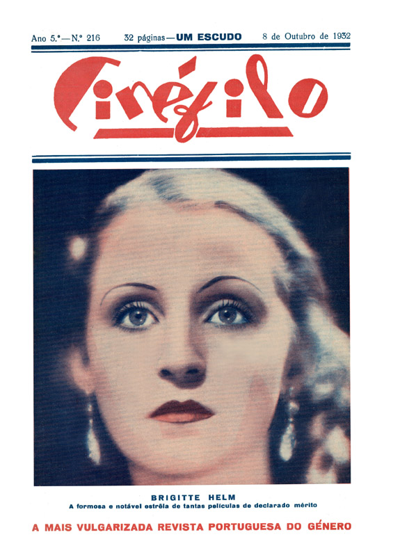 CINEFILO magazine side cover Issue 216 8 October 1932