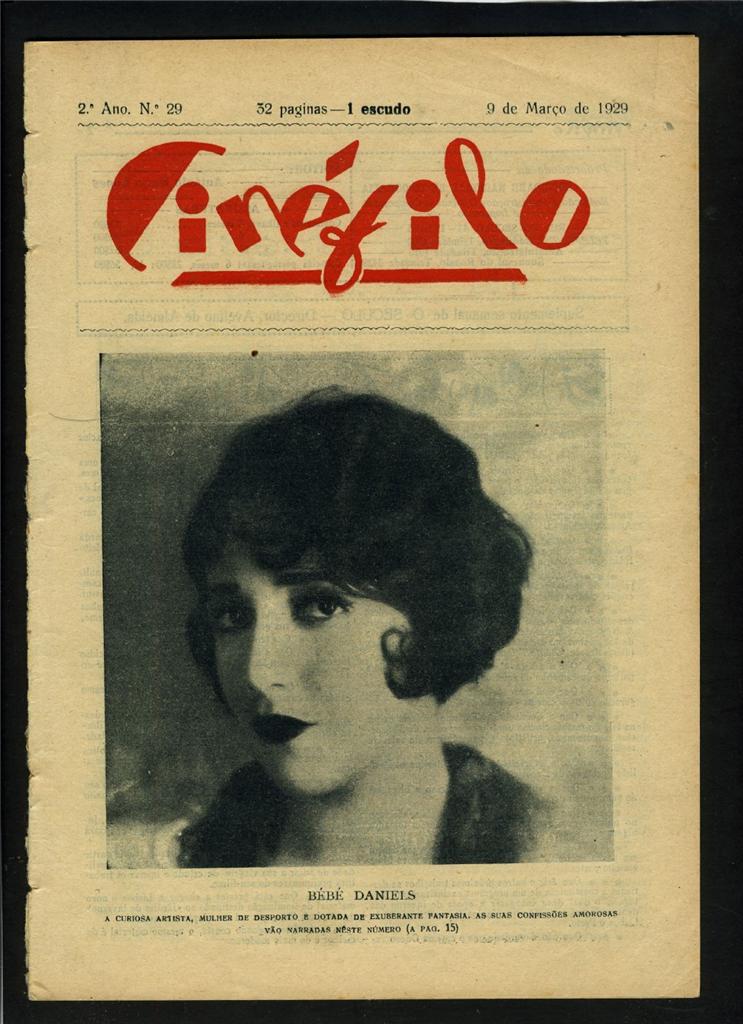 CINEFILO magazine side cover Issue 29 9 March 1929
