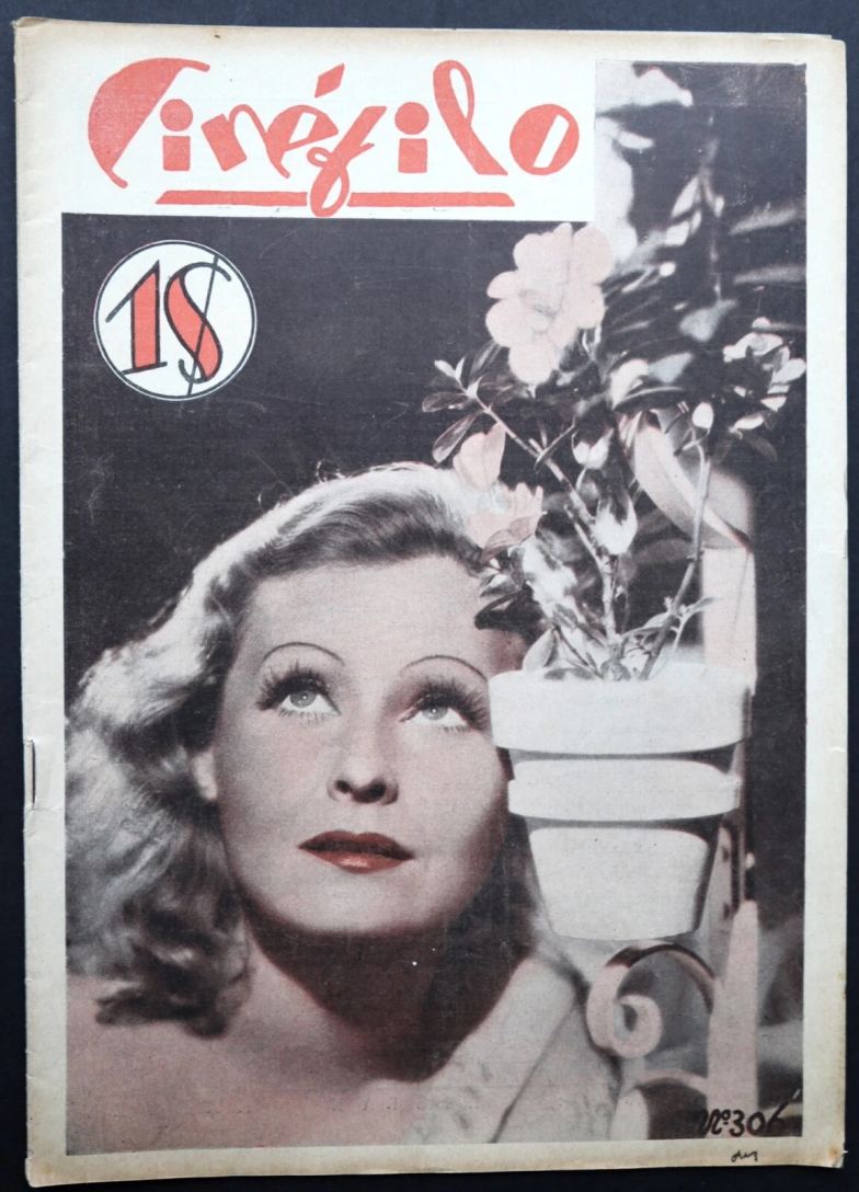 CINEFILO magazine side cover Issue 306 30 June 1934