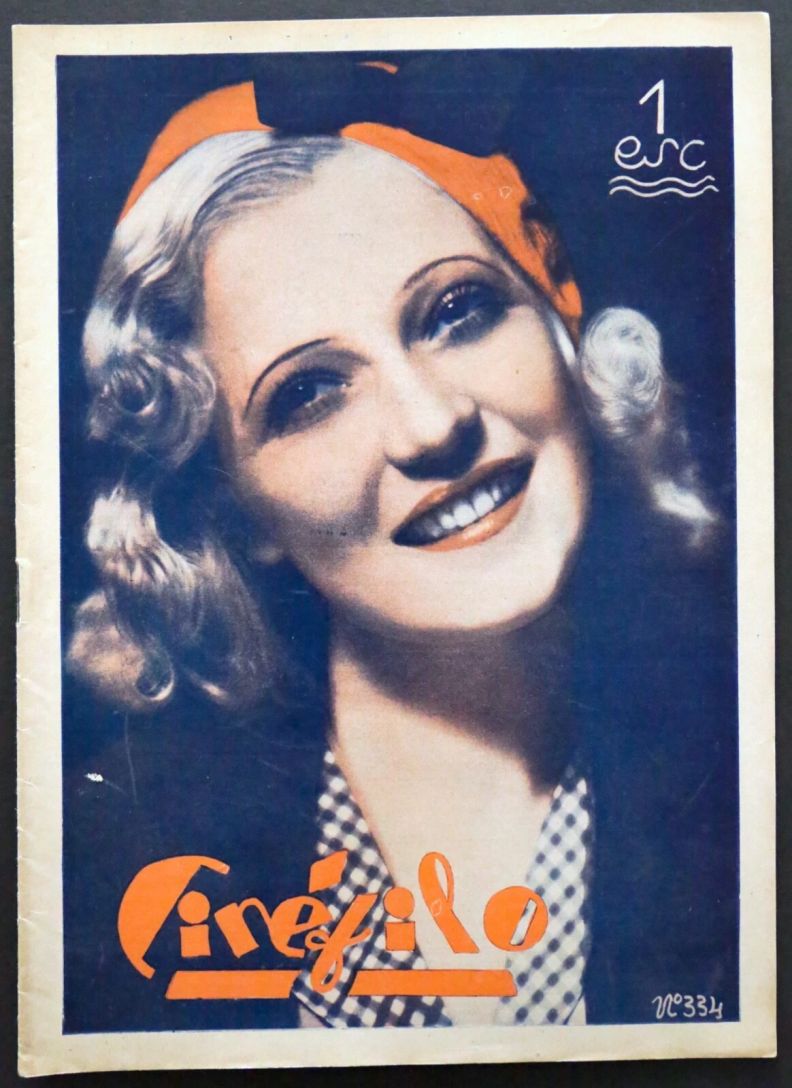 CINEFILO magazine side cover Issue 334 12 January 1935
