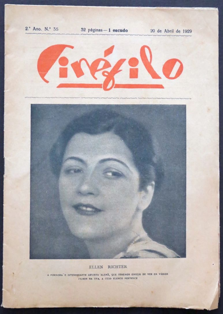 CINEFILO magazine side cover Issue 35 20 April 1929