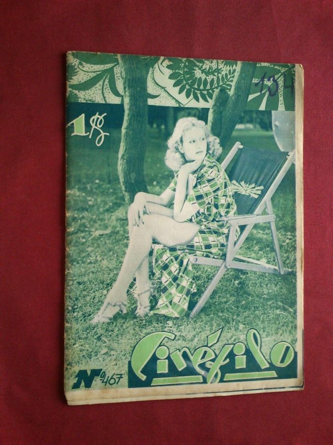 CINEFILO magazine side cover Issue 467 31 July 1937