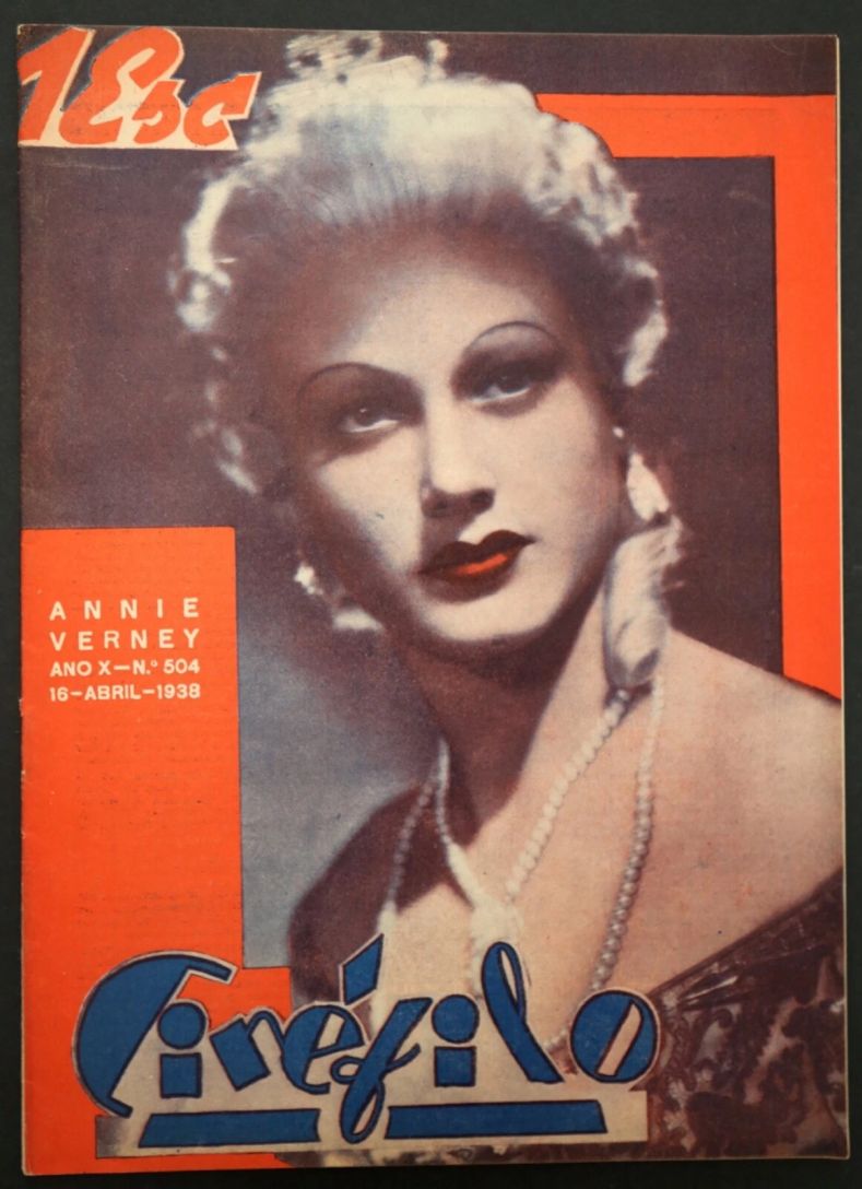 CINEFILO magazine side cover Issue 504 16 April 1938