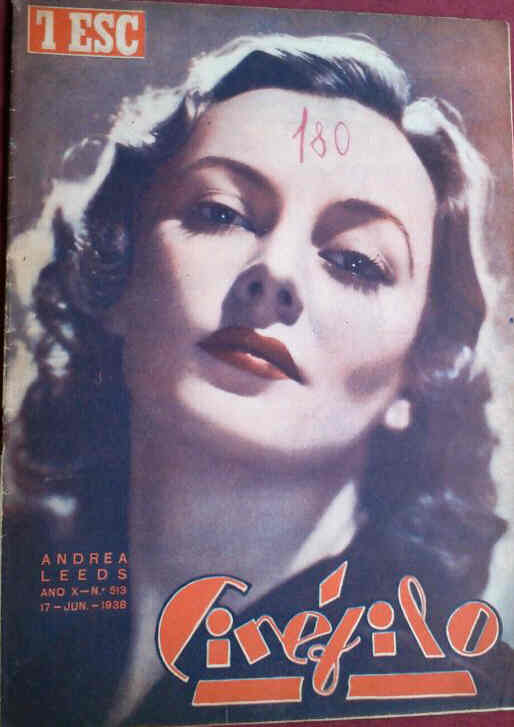 CINEFILO magazine side cover Issue 513 18 June 1938