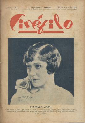 CINEFILO magazine side cover Issue 6 11 August 1928