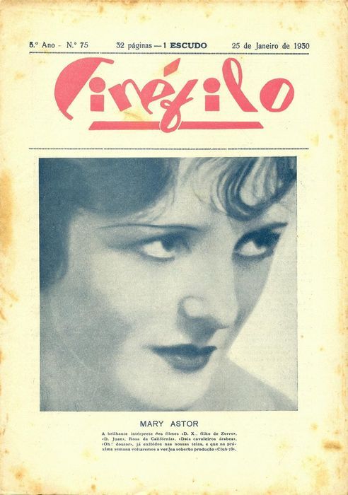 CINEFILO magazine side cover Issue 75 25 January 1930