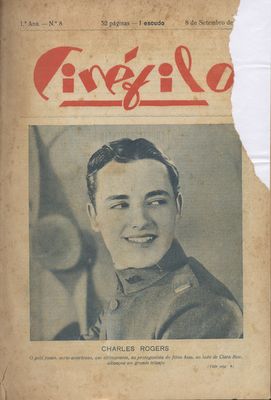 CINEFILO magazine side cover Issue 8 8 September 1928