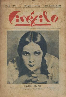 CINEFILO magazine side cover Issue 9 22 September 1928