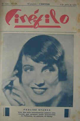 CINEFILO magazine side cover Issue 98 5 July 1930