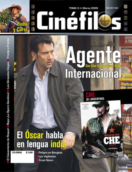 CINEFILOS magazine side cover Issue 5 March 2009