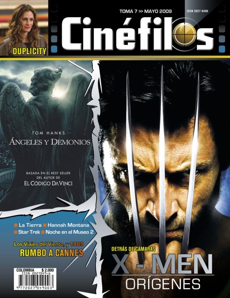 CINEFILOS magazine side cover Issue 7 May 2009