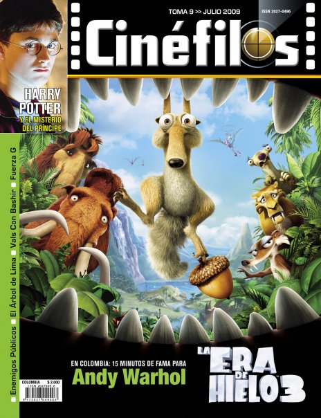 CINEFILOS magazine side cover Issue 9 July 2009