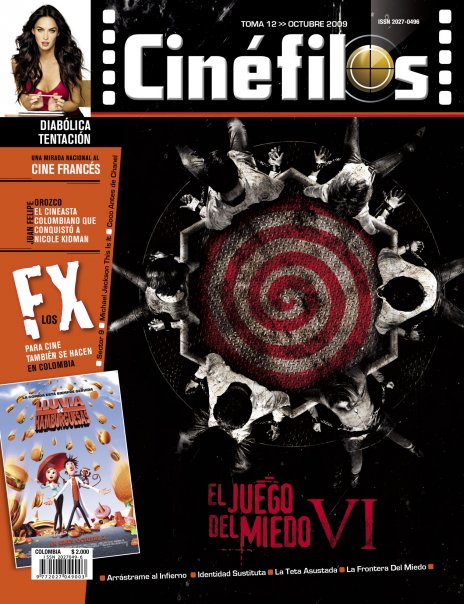 CINEFILOS magazine side cover Issue 12 October 2009