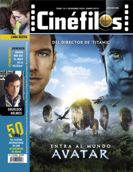 CINEFILOS magazine side cover Issue 14 December 2009