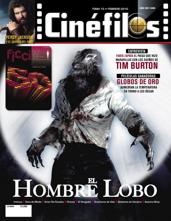 CINEFILOS magazine side cover Issue 15 February 2010