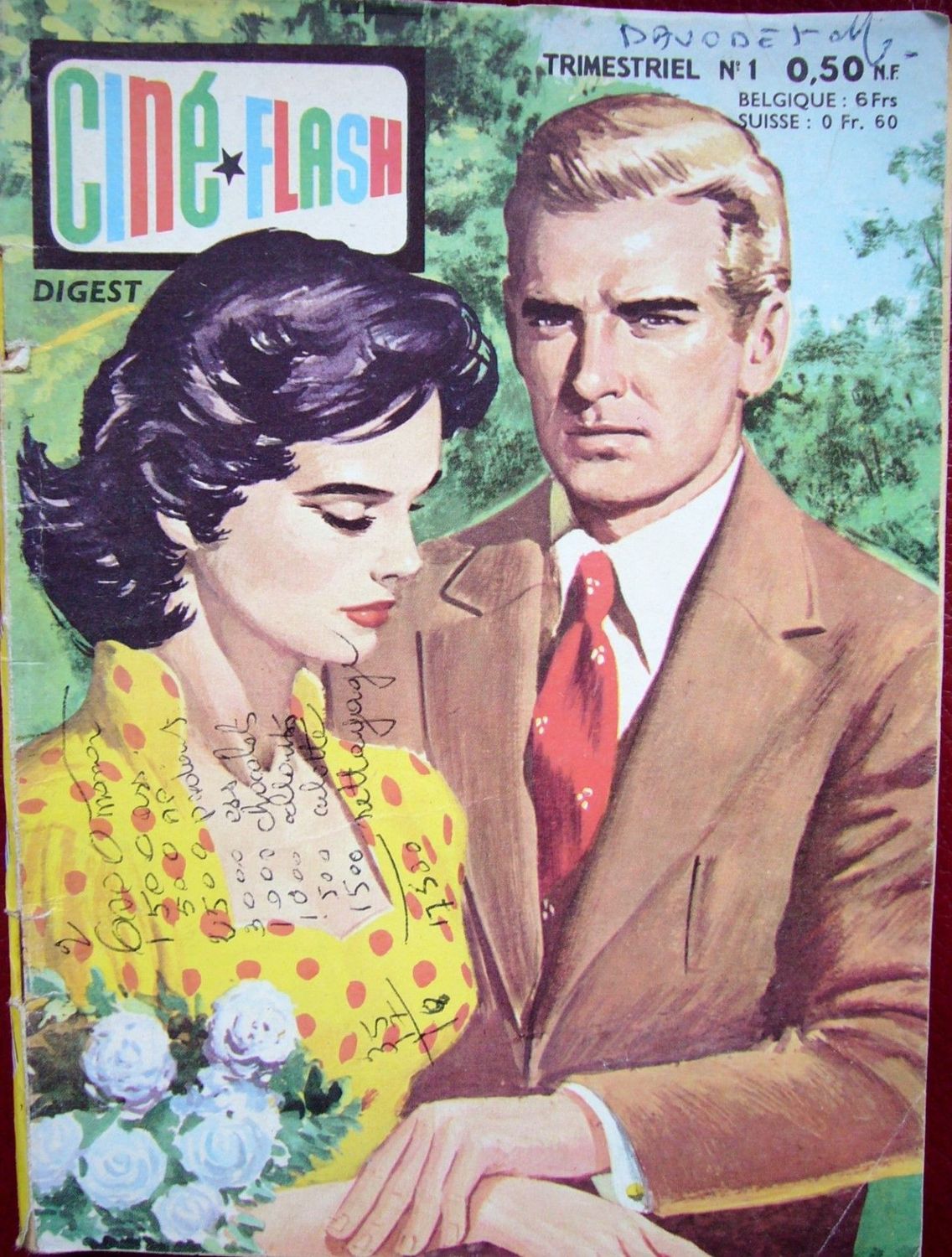 CINE FLASH magazine side cover Issue 1   1962